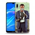 Дизайнерский пластиковый чехол для Huawei Y6 (2019) GTA