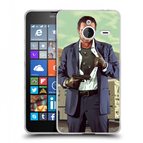 Дизайнерский пластиковый чехол для Microsoft Lumia 640 XL GTA