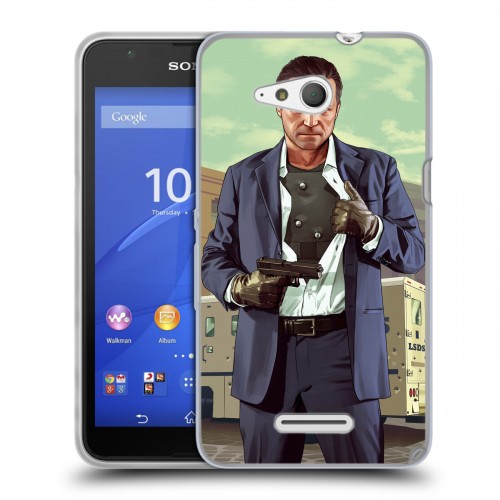 Дизайнерский пластиковый чехол для Sony Xperia E4g GTA