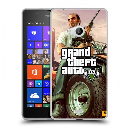 Дизайнерский пластиковый чехол для Microsoft Lumia 540 GTA