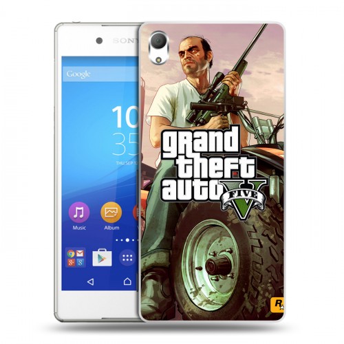 Дизайнерский пластиковый чехол для Sony Xperia Z3+ GTA