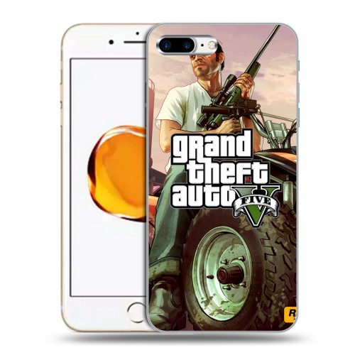 Дизайнерский пластиковый чехол для Iphone 7 Plus / 8 Plus GTA