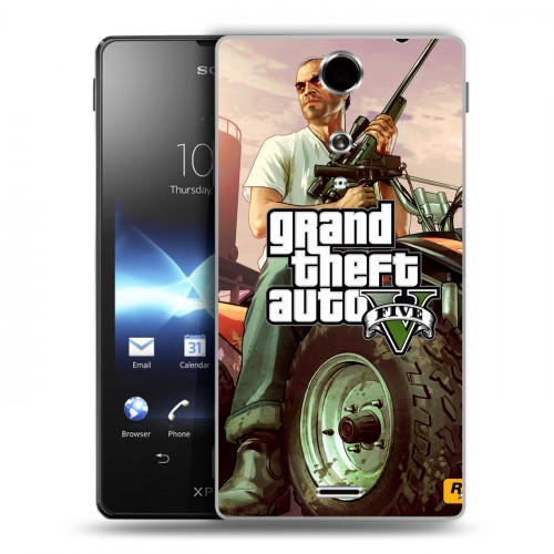 Дизайнерский пластиковый чехол для Sony Xperia TX GTA