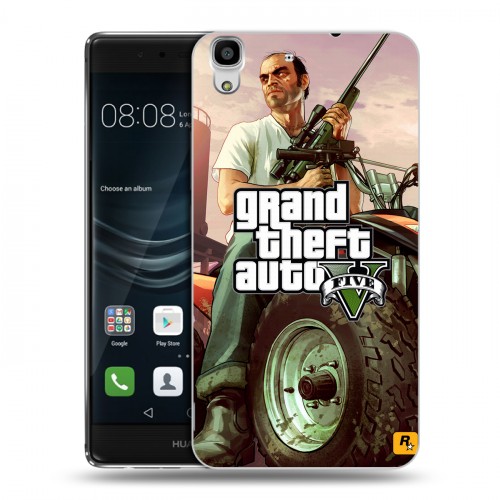 Дизайнерский пластиковый чехол для Huawei Y6II GTA