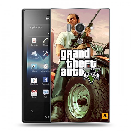 Дизайнерский пластиковый чехол для Sony Xperia acro S GTA