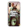 Дизайнерский силиконовый чехол для Iphone x10 GTA