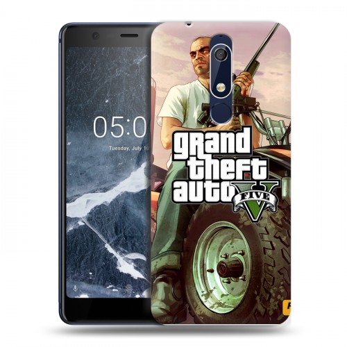 Дизайнерский пластиковый чехол для Nokia 5.1 GTA