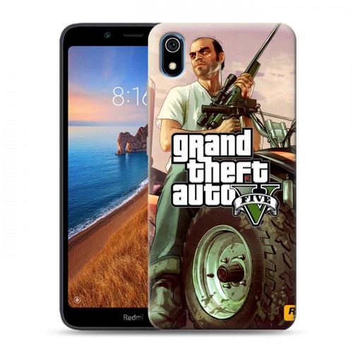 Дизайнерский силиконовый чехол для Xiaomi RedMi 7A GTA