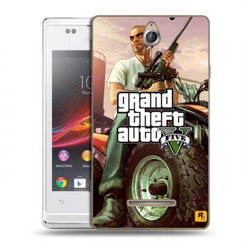 Дизайнерский пластиковый чехол для Sony Xperia E GTA