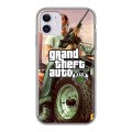 Дизайнерский силиконовый чехол для Iphone 11 GTA