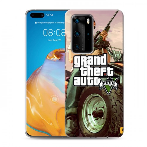 Дизайнерский пластиковый чехол для Huawei P40 Pro GTA