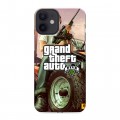 Дизайнерский силиконовый с усиленными углами чехол для Iphone 12 Mini GTA