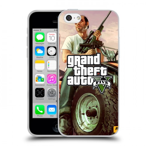 Дизайнерский пластиковый чехол для Iphone 5c GTA