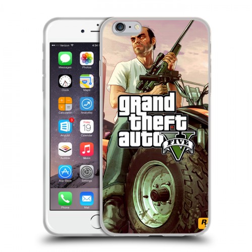 Дизайнерский силиконовый чехол для Iphone 6 Plus/6s Plus GTA