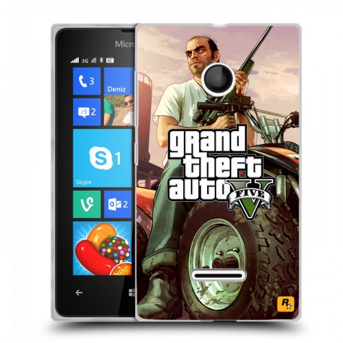 Дизайнерский пластиковый чехол для Microsoft Lumia 435 GTA