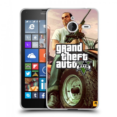 Дизайнерский пластиковый чехол для Microsoft Lumia 640 XL GTA