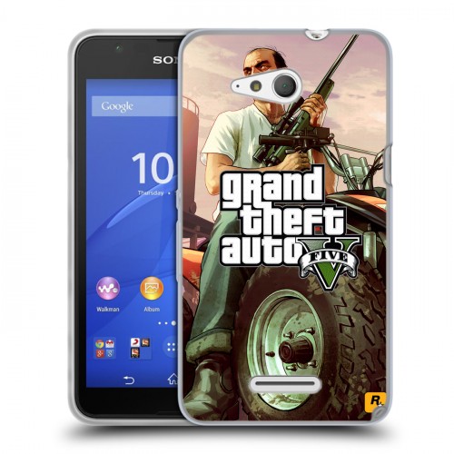 Дизайнерский пластиковый чехол для Sony Xperia E4g GTA