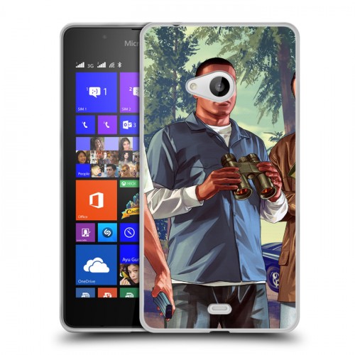 Дизайнерский пластиковый чехол для Microsoft Lumia 540 GTA