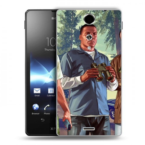 Дизайнерский пластиковый чехол для Sony Xperia TX GTA