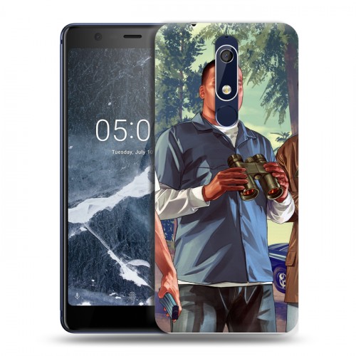 Дизайнерский пластиковый чехол для Nokia 5.1 GTA