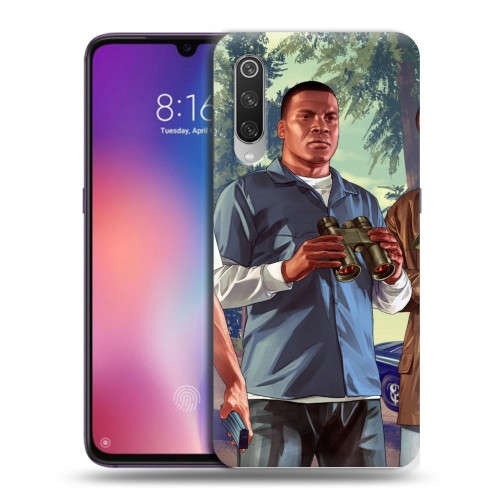 Дизайнерский силиконовый с усиленными углами чехол для Xiaomi Mi9 GTA