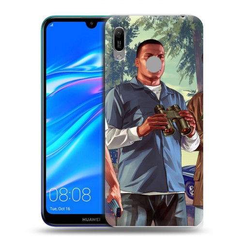 Дизайнерский пластиковый чехол для Huawei Y6 (2019) GTA