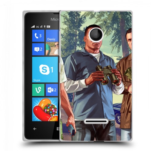 Дизайнерский пластиковый чехол для Microsoft Lumia 435 GTA