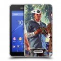 Дизайнерский пластиковый чехол для Sony Xperia E4g GTA