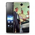 Дизайнерский пластиковый чехол для Sony Xperia TX GTA