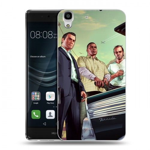 Дизайнерский пластиковый чехол для Huawei Y6II GTA