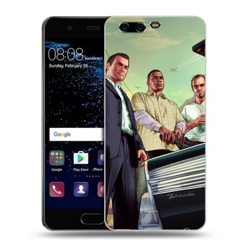 Дизайнерский силиконовый чехол для Huawei P10 Plus GTA (на заказ)