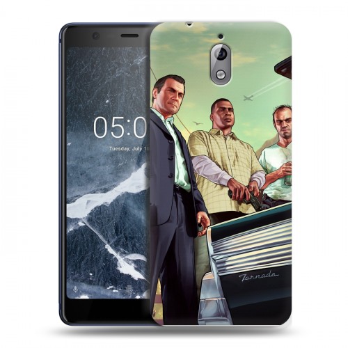 Дизайнерский силиконовый чехол для Nokia 3.1 GTA