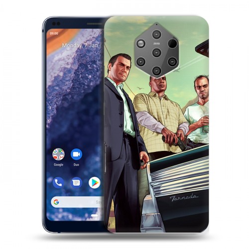 Дизайнерский силиконовый чехол для Nokia 9 PureView GTA