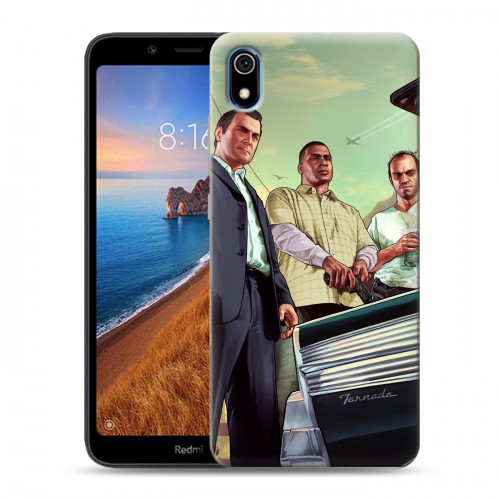 Дизайнерский силиконовый чехол для Xiaomi RedMi 7A GTA