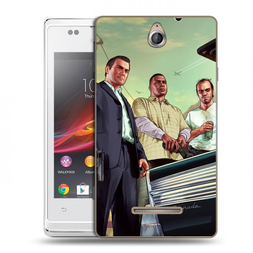 Дизайнерский пластиковый чехол для Sony Xperia E GTA