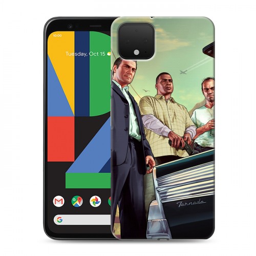 Дизайнерский пластиковый чехол для Google Pixel 4 GTA