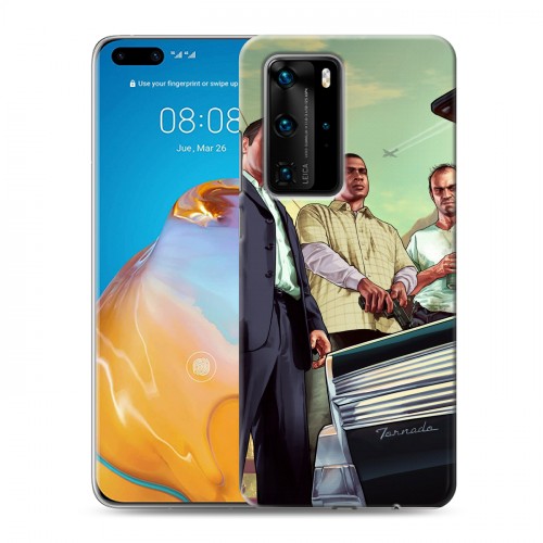 Дизайнерский пластиковый чехол для Huawei P40 Pro GTA