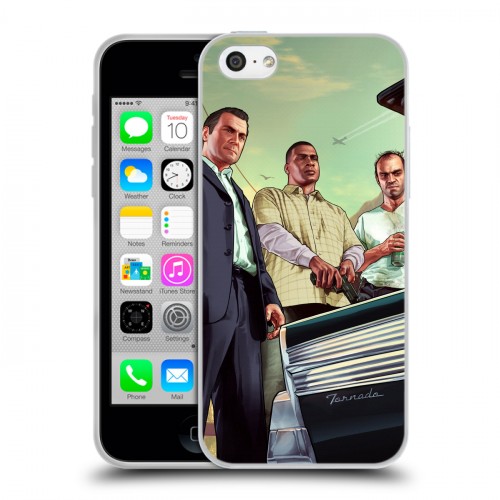 Дизайнерский пластиковый чехол для Iphone 5c GTA