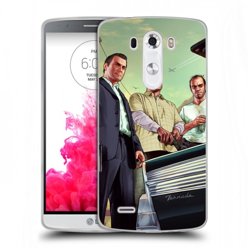 Дизайнерский силиконовый чехол для LG G3 (Dual-LTE) GTA