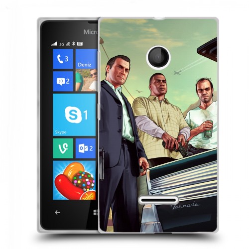 Дизайнерский пластиковый чехол для Microsoft Lumia 435 GTA