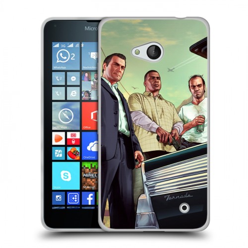 Дизайнерский пластиковый чехол для Microsoft Lumia 640 GTA