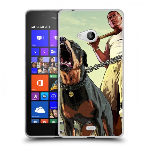 Дизайнерский пластиковый чехол для Microsoft Lumia 540 GTA