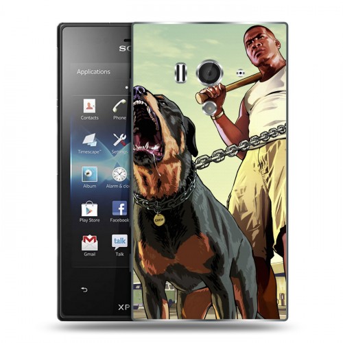 Дизайнерский пластиковый чехол для Sony Xperia acro S GTA