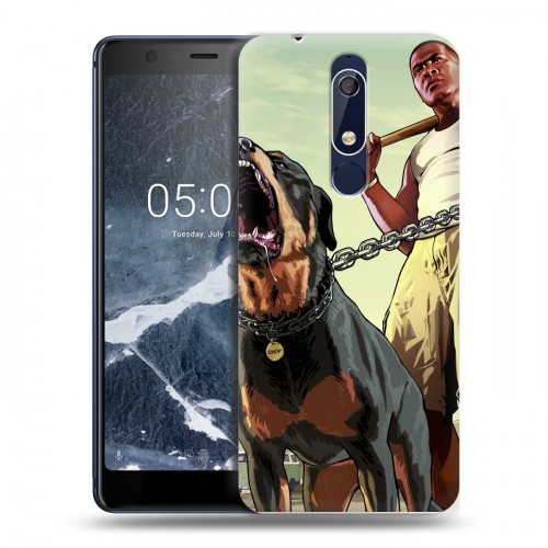 Дизайнерский пластиковый чехол для Nokia 5.1 GTA