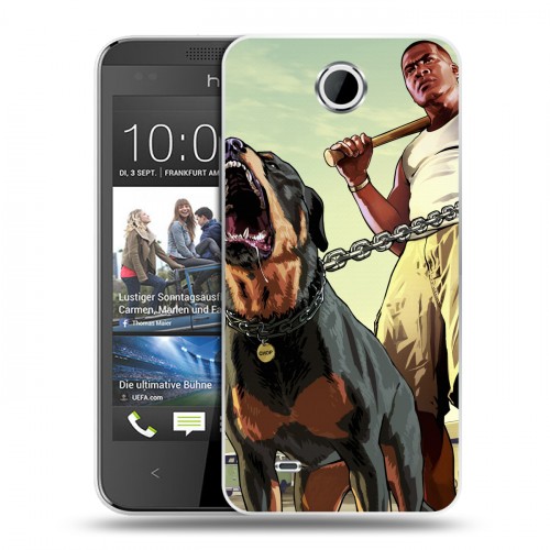 Дизайнерский пластиковый чехол для HTC Desire 300 GTA