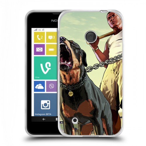 Дизайнерский пластиковый чехол для Nokia Lumia 530 GTA