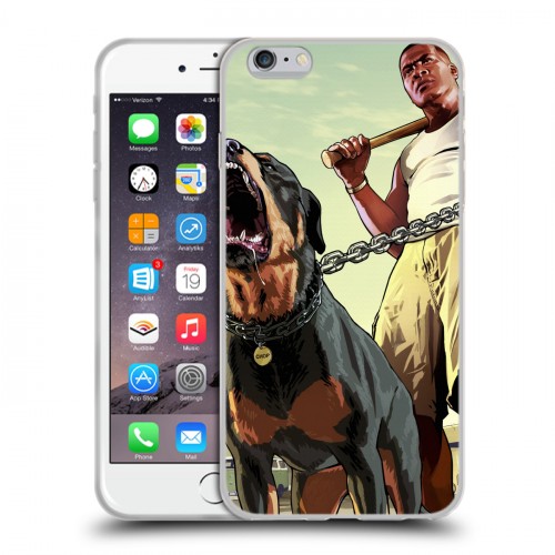 Дизайнерский силиконовый чехол для Iphone 6 Plus/6s Plus GTA