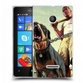 Дизайнерский пластиковый чехол для Microsoft Lumia 435 GTA