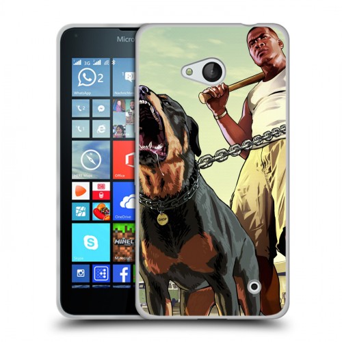 Дизайнерский пластиковый чехол для Microsoft Lumia 640 GTA