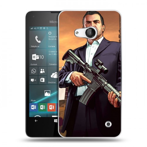 Дизайнерский пластиковый чехол для Microsoft Lumia 550 GTA